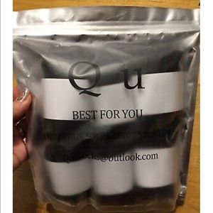 New QU 6 Pair Black Low Cut Running SOCKS Womens